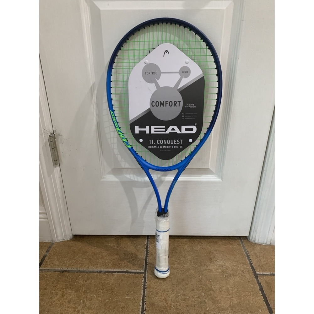 Ti. Conquest Tennis Racket Nano Titanium Technology Oversized Lightweight NEW